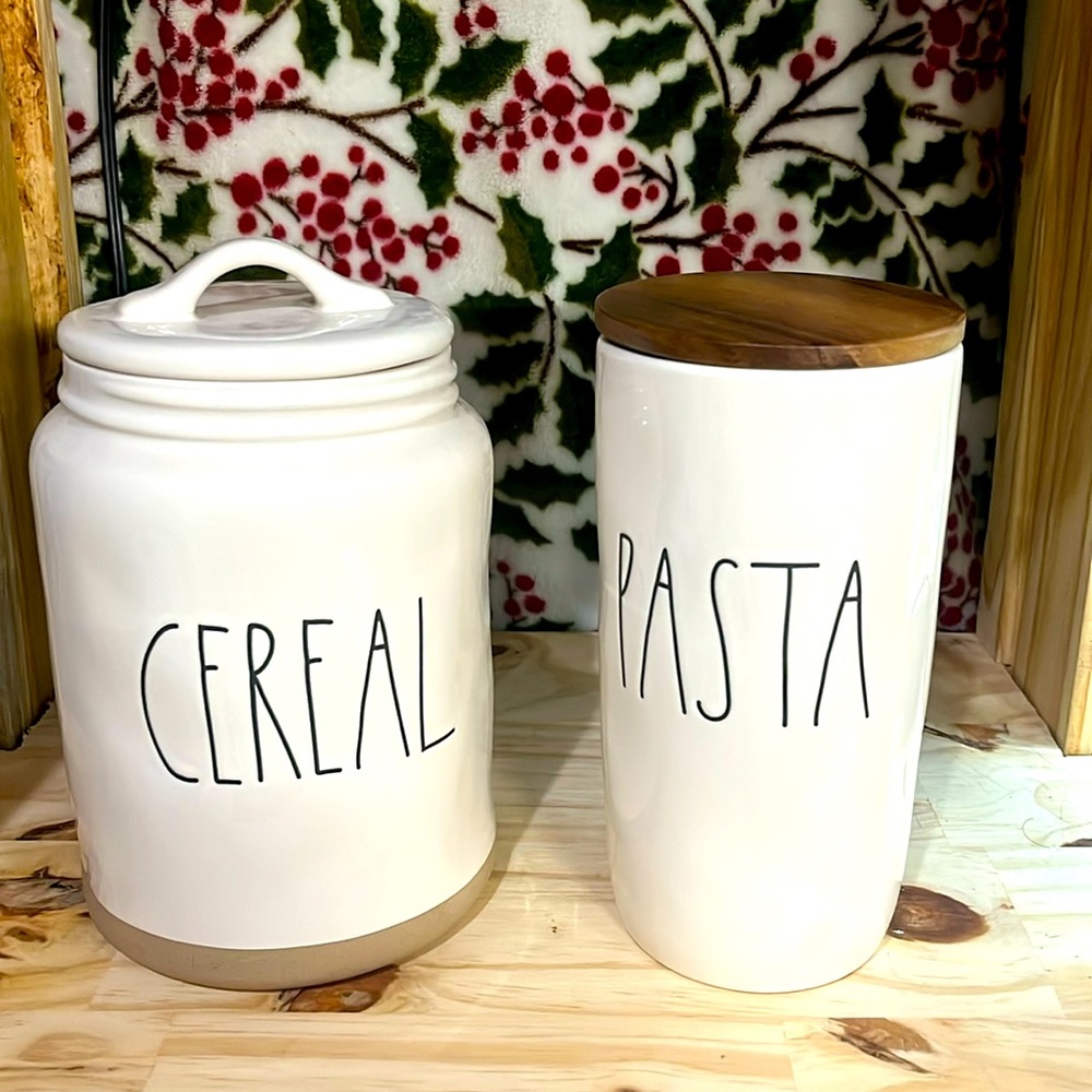 Rae Dunn Cereal & Pasta Canister